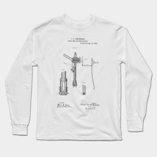 Bulk Corn and Seed Planter Vintage Patent Hand Drawing Long Sleeve T-Shirt